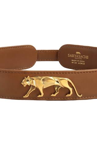 Sabyasachi - Accessories Royal Bengal Tiger Logo Embellished Belt