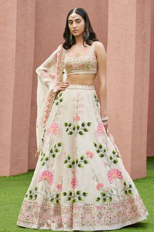 Arpita Mehta Organza Lehenga Set