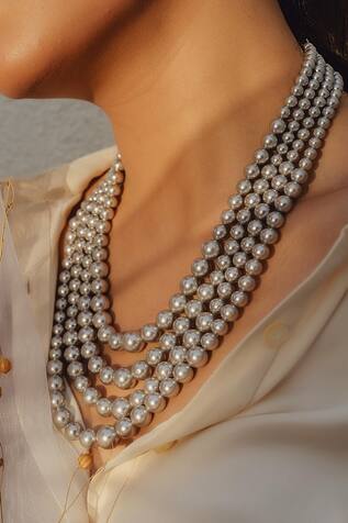 Anaash Pearl Layered Necklace