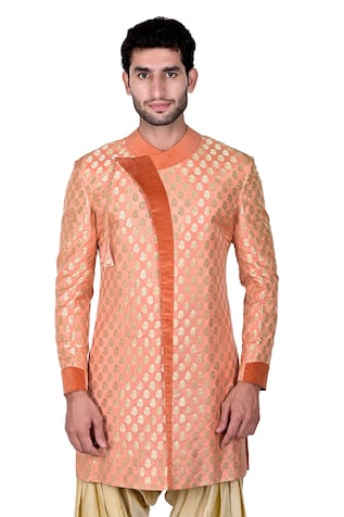 Rohit Kamra Jaipur Silk Brocade Bandhgala Set