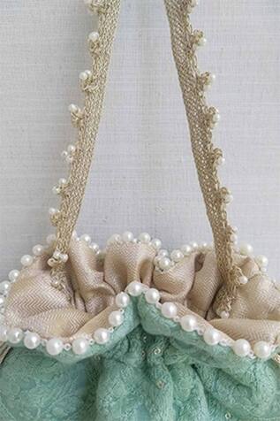 Amyra Silk Embroidered Potli Bag