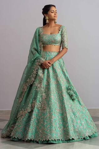 Anushree Reddy Shabnam Organza Lehenga Set