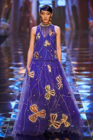 Aisha Rao Applique Work Gown