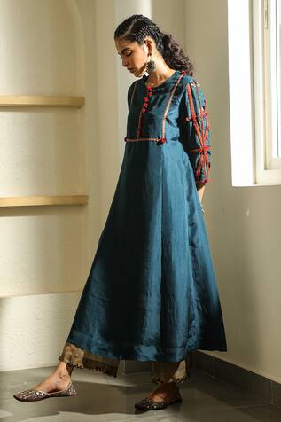 Medha Sheer Straight Pants