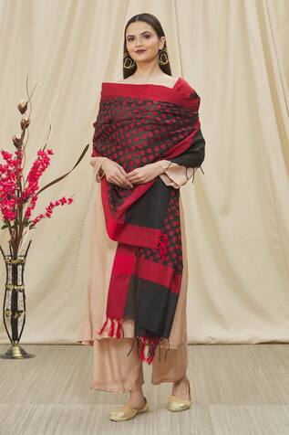 Khwaab by Sanjana Lakhani Floral Woven Dupatta