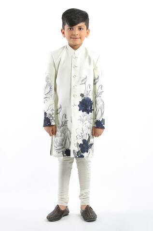 Rohit Bal Floral Print Sherwani