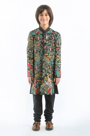 Rohit Bal Animal Embroidered Sherwani