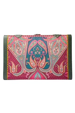 Siddhartha Bansal- Accessories Paisley Motif Embroidered Trunk
