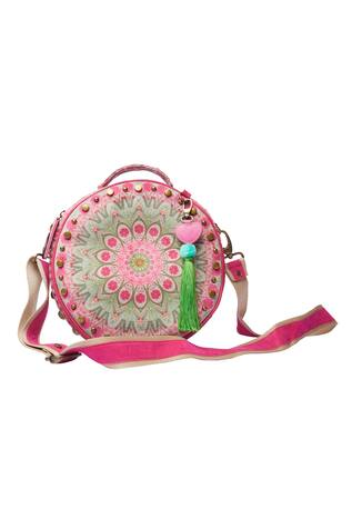 Siddhartha Bansal Floral Mandala Studded Bag