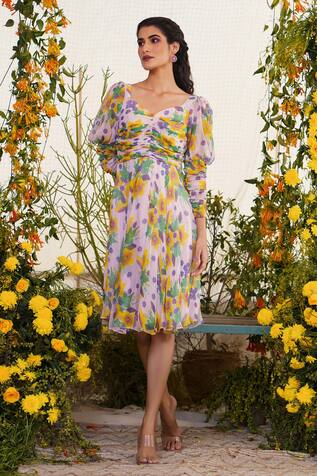 Baise Gaba Shajar Floral Print Dress