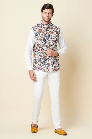 Spring Break Linen Printed Bundi