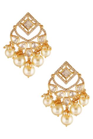 Chhavi's Jewels Bead Drop Dangler Earrings