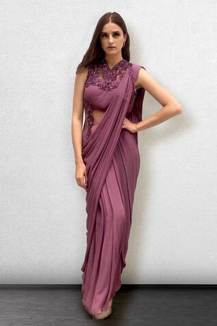 Jade By Ashima Draped Saree Gown