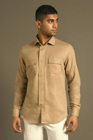 Dhruv Vaish Cotton Linen Shirt