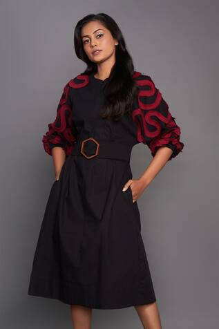 Deepika Arora Midi Dress With Belt