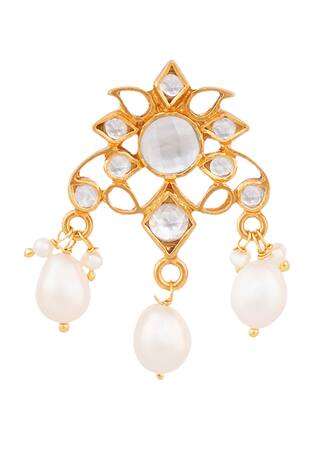 Anita Dongre - Accessories Floral Pearl Drop Earrings