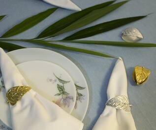 Assemblage Brass Napkin Rings (Set of 4)
