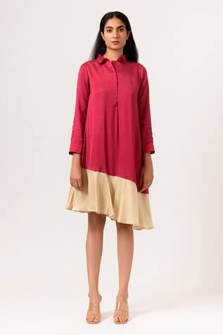 Neora By Nehal Chopra Asymmetric Hem Dress