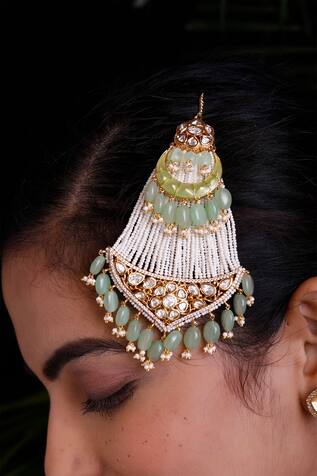 Ekathva Jaipur Studded Bead Drop Passa