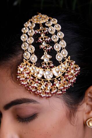 Ekathva Jaipur Studded Bead Drop Passa