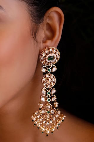 Ekathva Jaipur Kundan Earrings