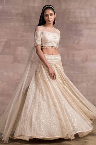 gold lengha top