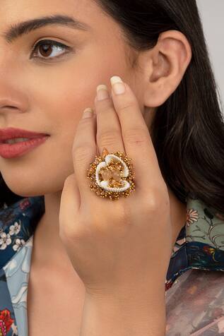 D'oro Perennial Cluster Ring