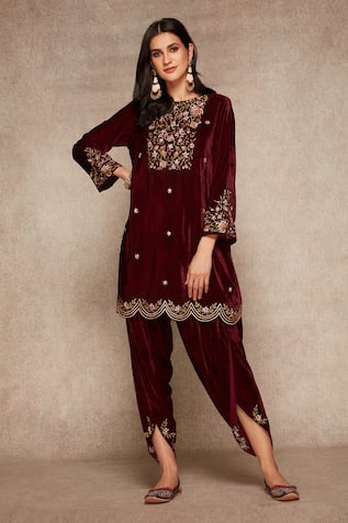 dhoti and short kurta for female