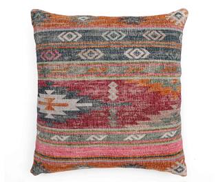 Gharghar Kilim Print Square Shape Cushion Cover