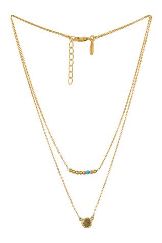 Zariin Gemini Stone Layered Necklace