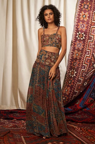 Nikita Mhaisalkar Embroidered Skirt