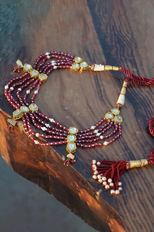 Heer-House Of Jewellery Layered Jade Necklace Set