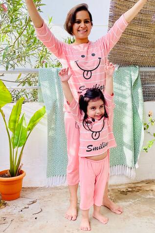 Byb Premium Cotton Printed Night Suit