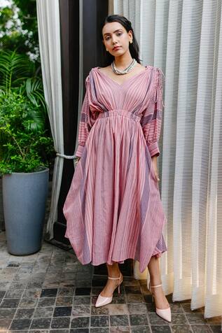 House of Fett Striped Dress