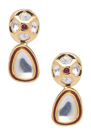 Hrisha Jewels Kundan Drop Earrings