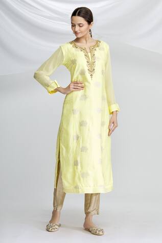 designer brocade kurtis