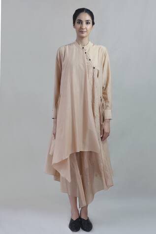 Integument Asymmetric Chanderi Dress