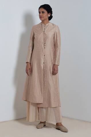 Integument Chanderi Jacket & Dress Set
