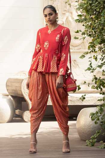 Dhoti Pant and Kurta Sets | Designer 