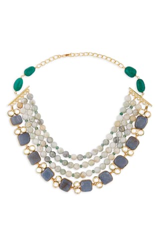Joules by Radhika Stone Embellished Layered Necklace