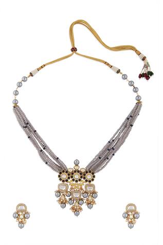 Joules by Radhika Pearl Necklace Set