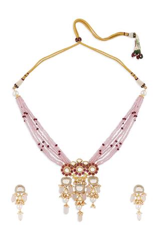 Joules by Radhika Pearl Necklace Set
