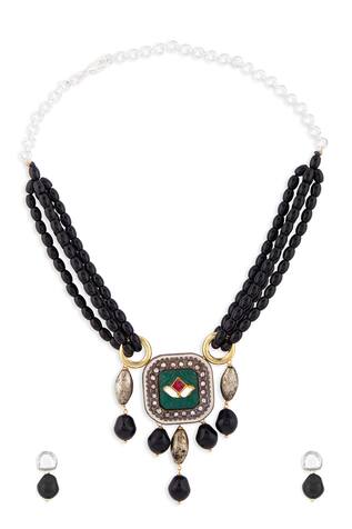 Joules by Radhika Beaded Pendant Necklace Set
