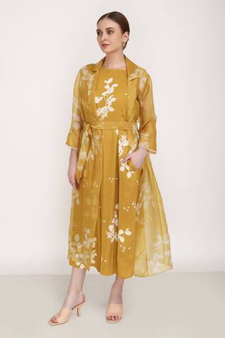 Arcvsh by Pallavi Singh Petal Print Jumpsuit & Jacket Set