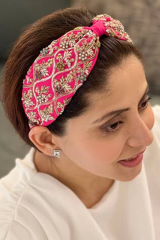 Payal Singhal Gyselle Embroidered Headband
