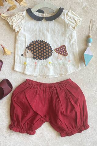 Khela Embroidered Top & Knickers Set