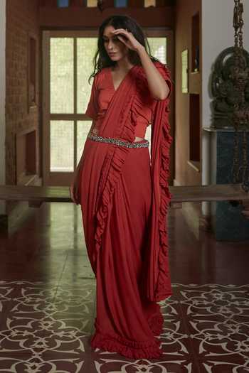 Silk Saree Gown: Buy Silk Saree Gown 