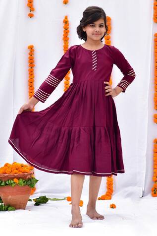 Kalp Gota Patti Embroidered Dress