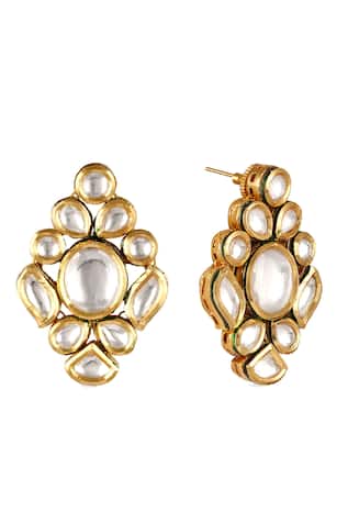 Anayah Jewellery  Kundan Floral Stud Earrings