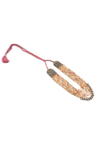 Neeta Boochra Opal Beaded Layered Necklace
